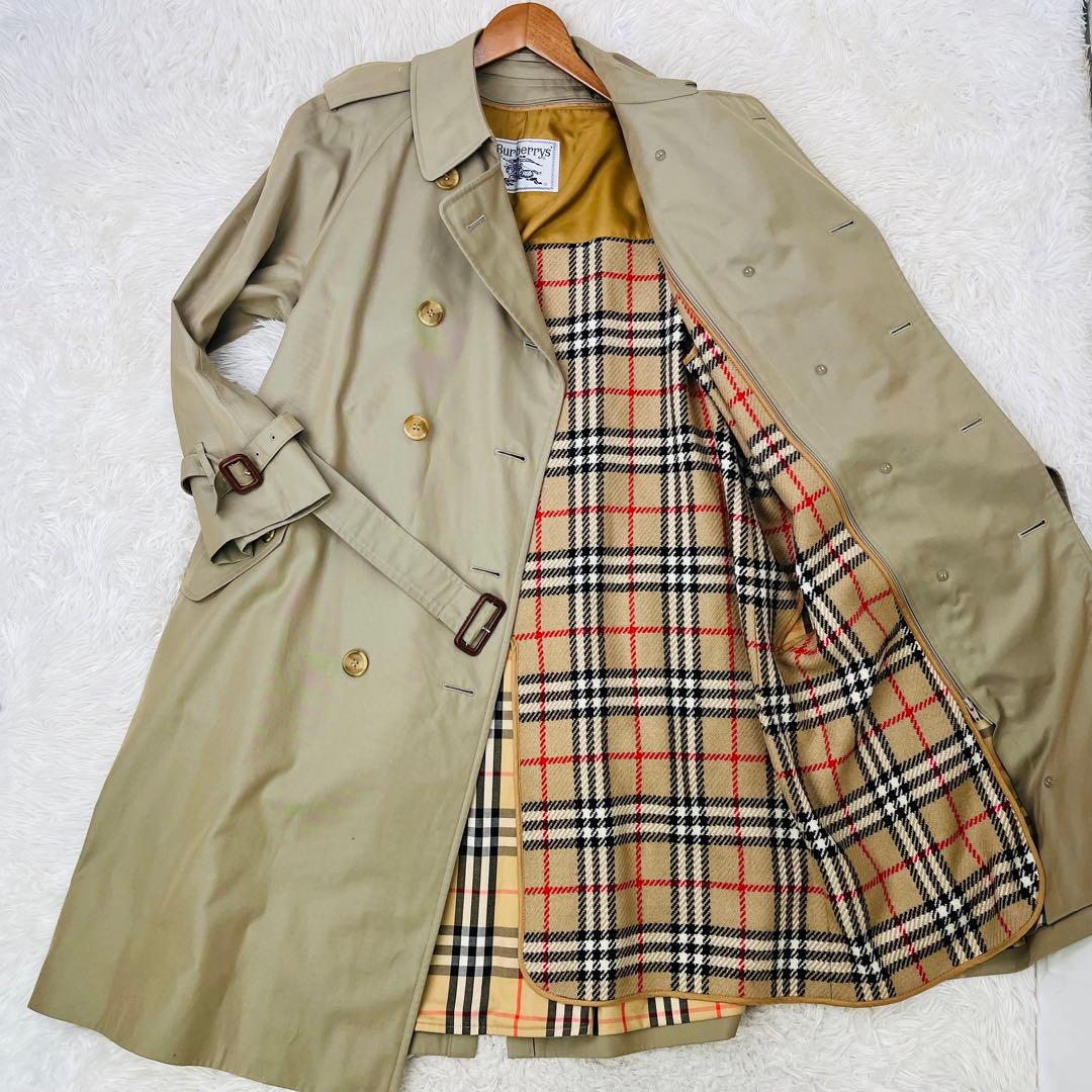 極上美品✨Burberry's トレンチコート XL相当 ロング丈 ライナー付