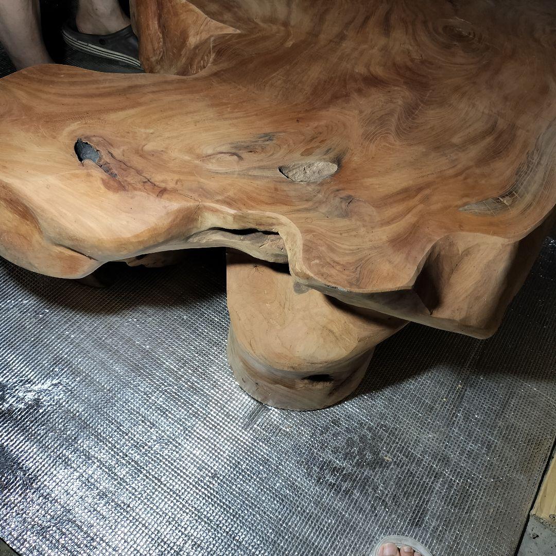 希少な一枚板★佐渡のけやき無垢材ローテーブル