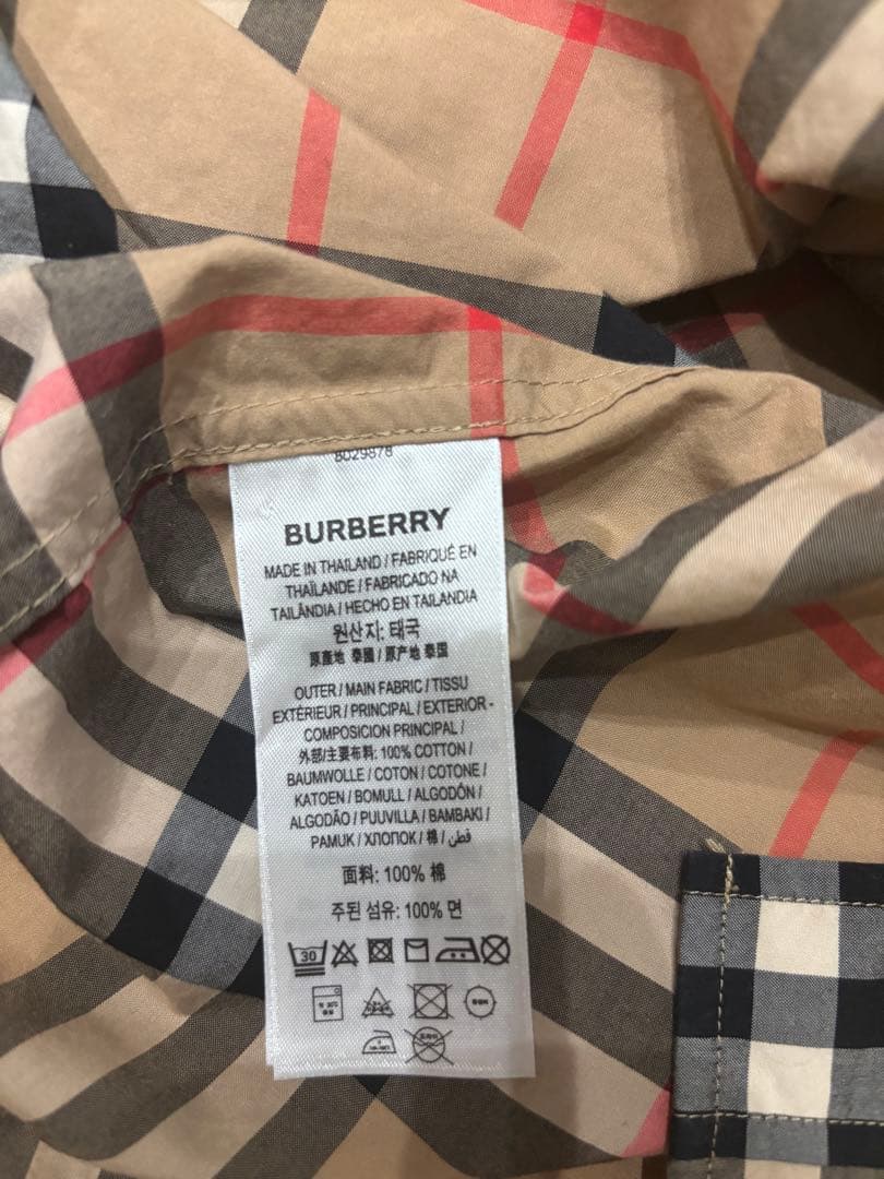 BURBERRY 20AW チェック柄 長袖シャツ
