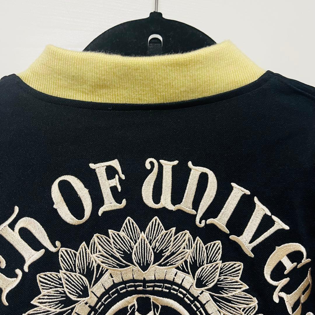 m*u様 【最安値・美品】爆裂爛漫娘　総柄刺繍　大日如来　和柄　スカジャン　ブル