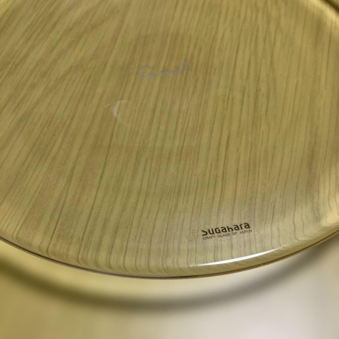 21cm 廃盤サイズ sghr ピアット 宙吹プレート 宙吹皿 平皿 大皿