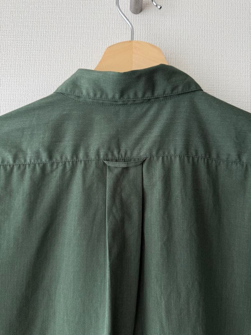 山と道　bamboo short sleeve shirt sage M