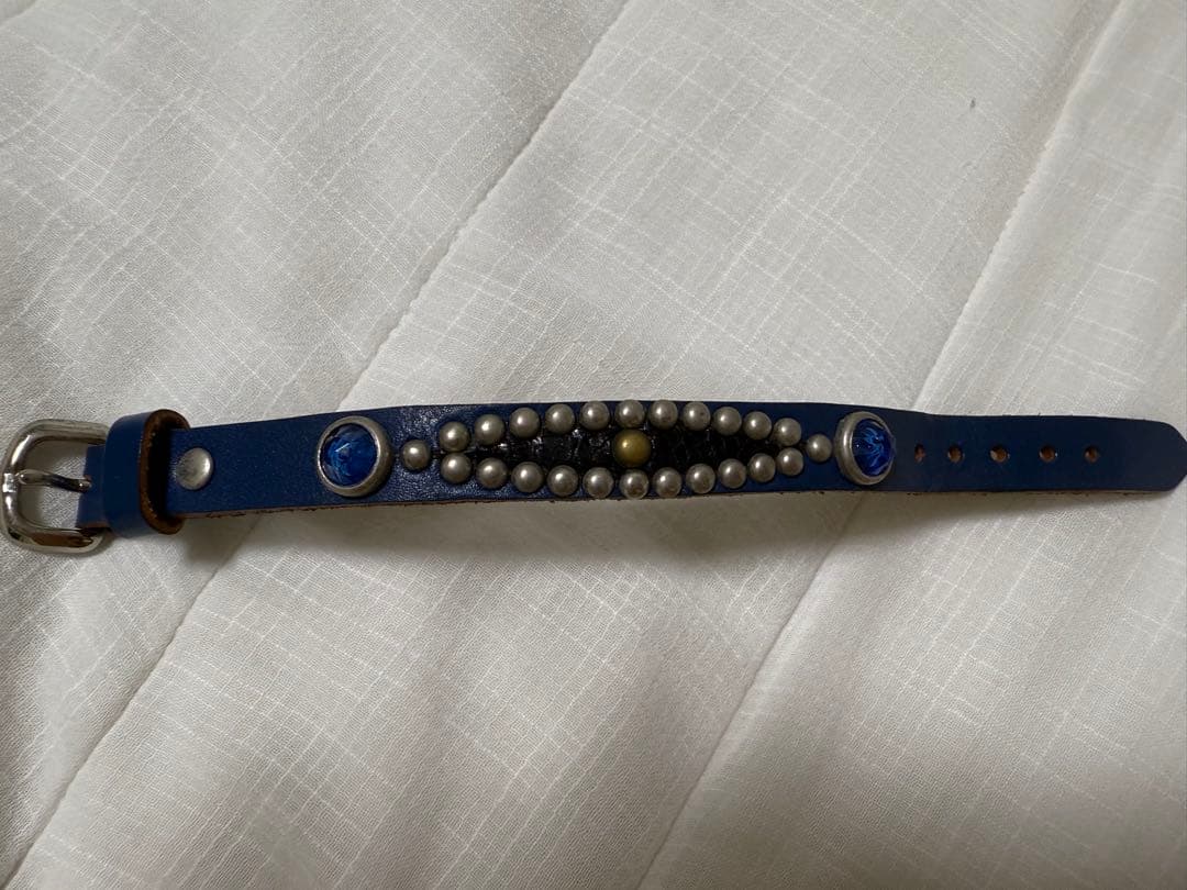 WOLF’S HEAD ウルフズヘッド 15mm 青 ブレスレット