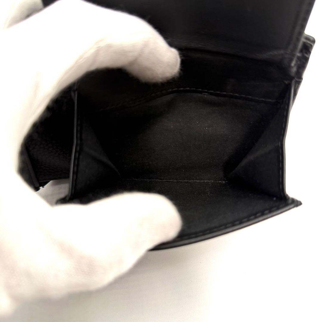 美品　Dior 二つ折り財布　サドル　オブリーク　ジャガード　ブラック　レザー