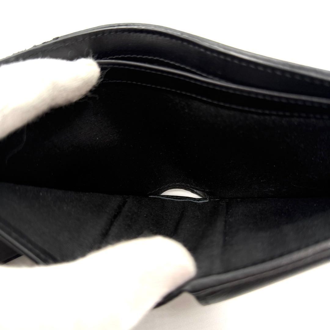 美品　Dior 二つ折り財布　サドル　オブリーク　ジャガード　ブラック　レザー