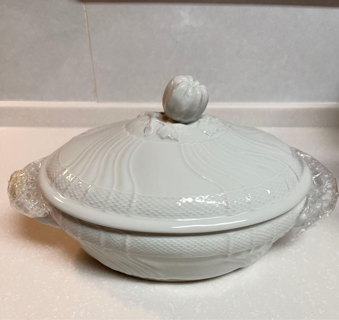 【新品・未使用品】リチャードジノリ・ベッキオホワイト　スープチューリン