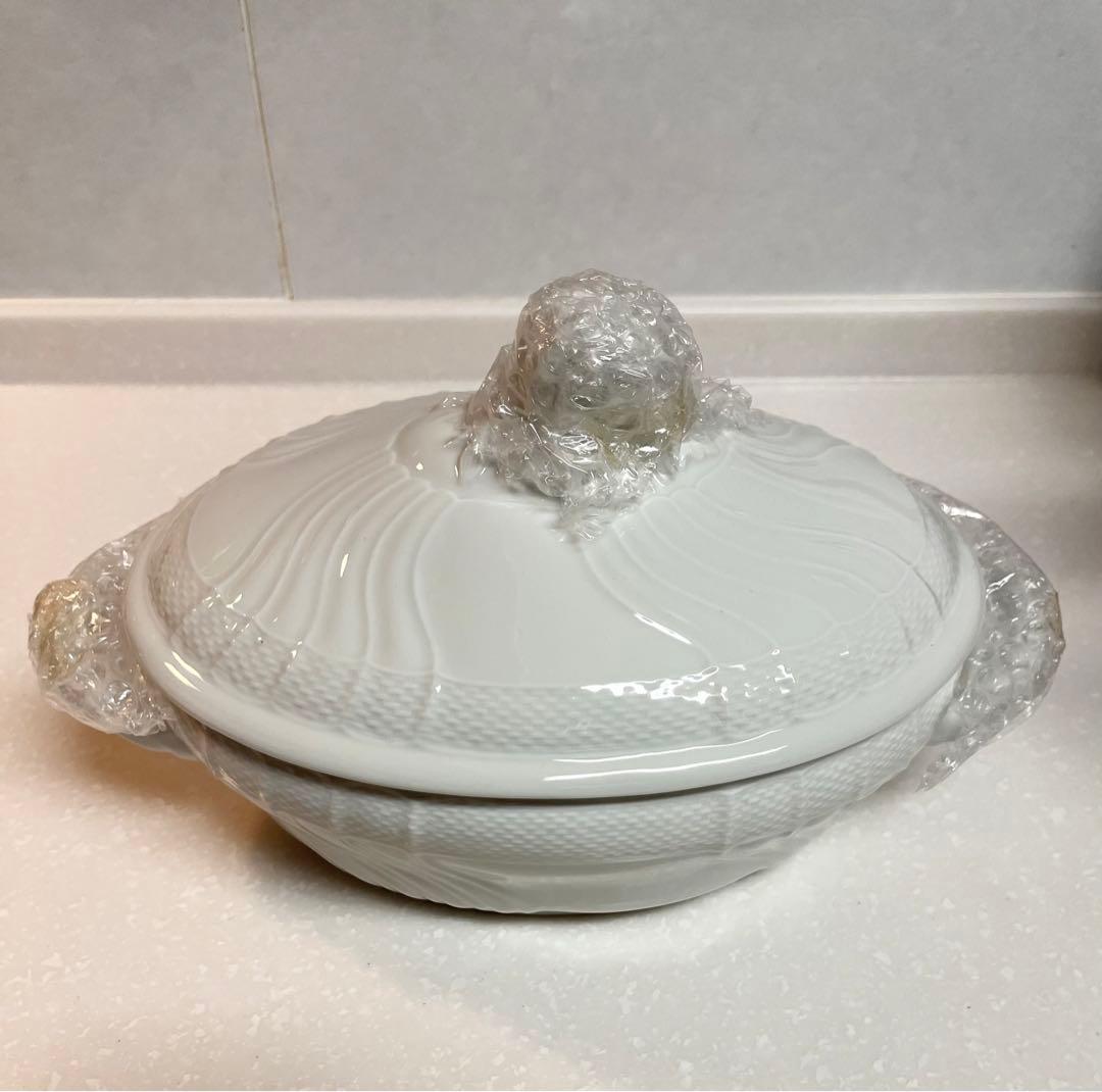 【新品・未使用品】リチャードジノリ・ベッキオホワイト　スープチューリン