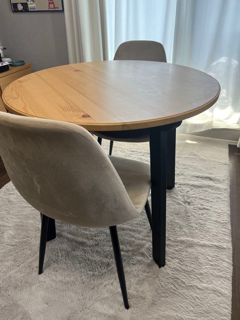 大阪発:直接引き取りのみ希望！IKEA 丸テーブル直径85センチ