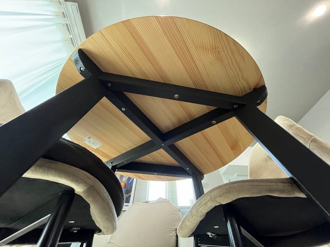 大阪発:直接引き取りのみ希望！IKEA 丸テーブル直径85センチ