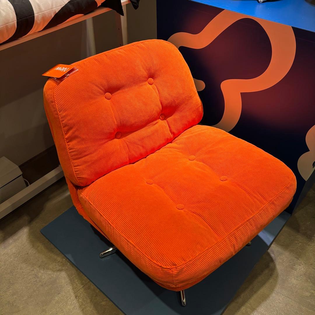 ［［新品※未開封】］］IKEA ディヴリンゲ 回転パーソナルチェア 椅子オレンジ
