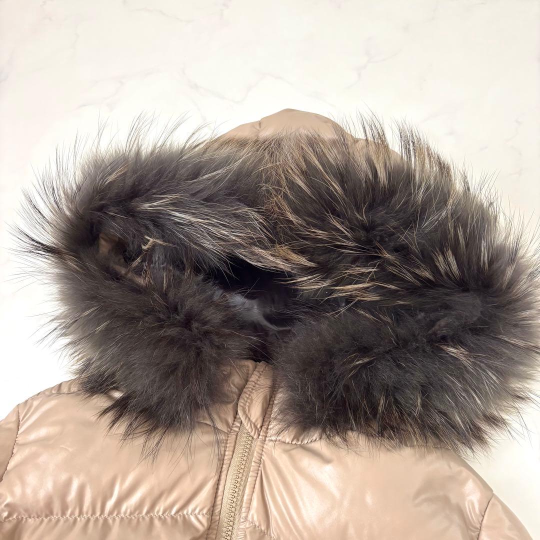 き*海様 デュベティカ ALIA ロングダウン ラクーンファー Aライン 人気モ