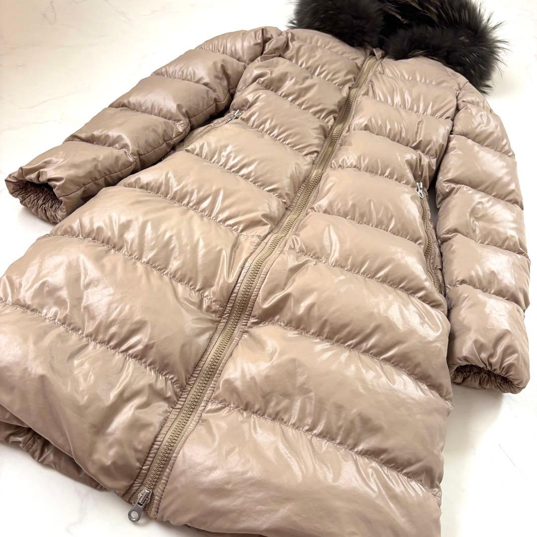 き*海様 デュベティカ ALIA ロングダウン ラクーンファー Aライン 人気モ