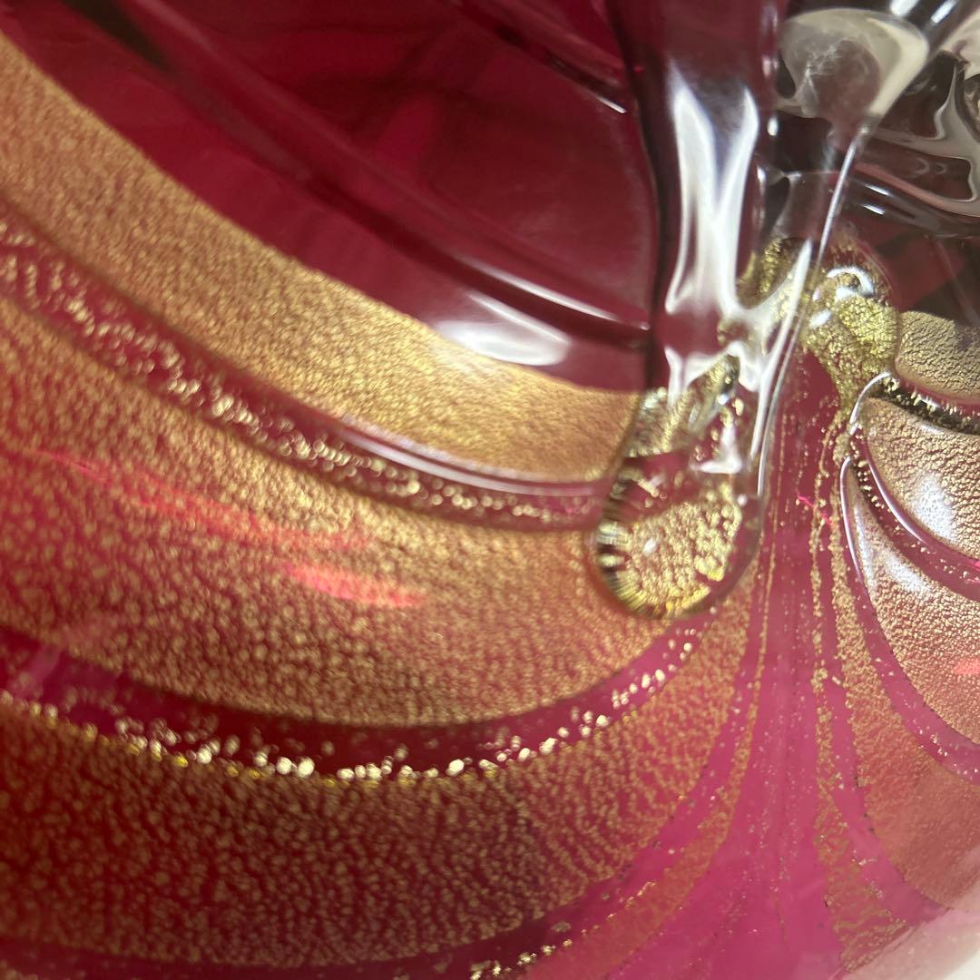 津軽びいどろ　金花　花器