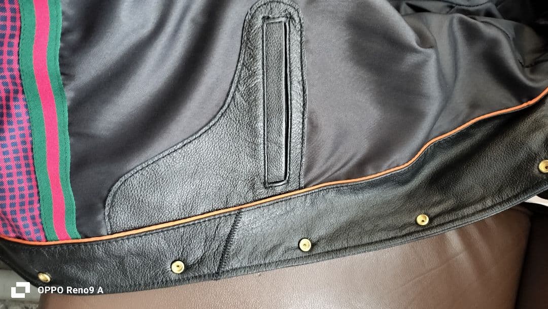 カ*ン様 カーフィーレザー　コーチジャケット　レザー本革　革ジャン 45000→