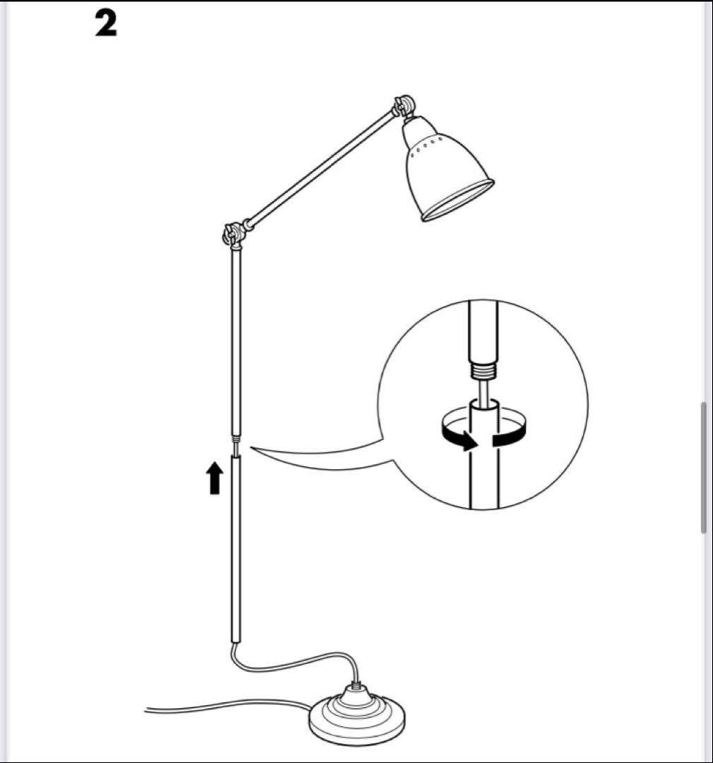 『廃盤商品』イケアBAROMETER フロアライト　スタンドライト　ゴールド