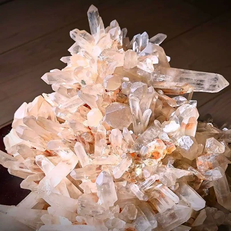 宇宙からの波動　ピンクマニカラン　ヒマラヤ水晶10kg超　マスタークリスタル