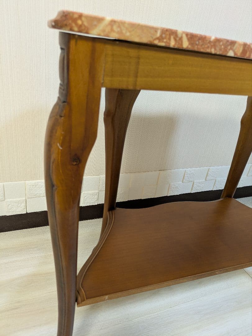 大理石　コンソールテーブル　サイドテーブル