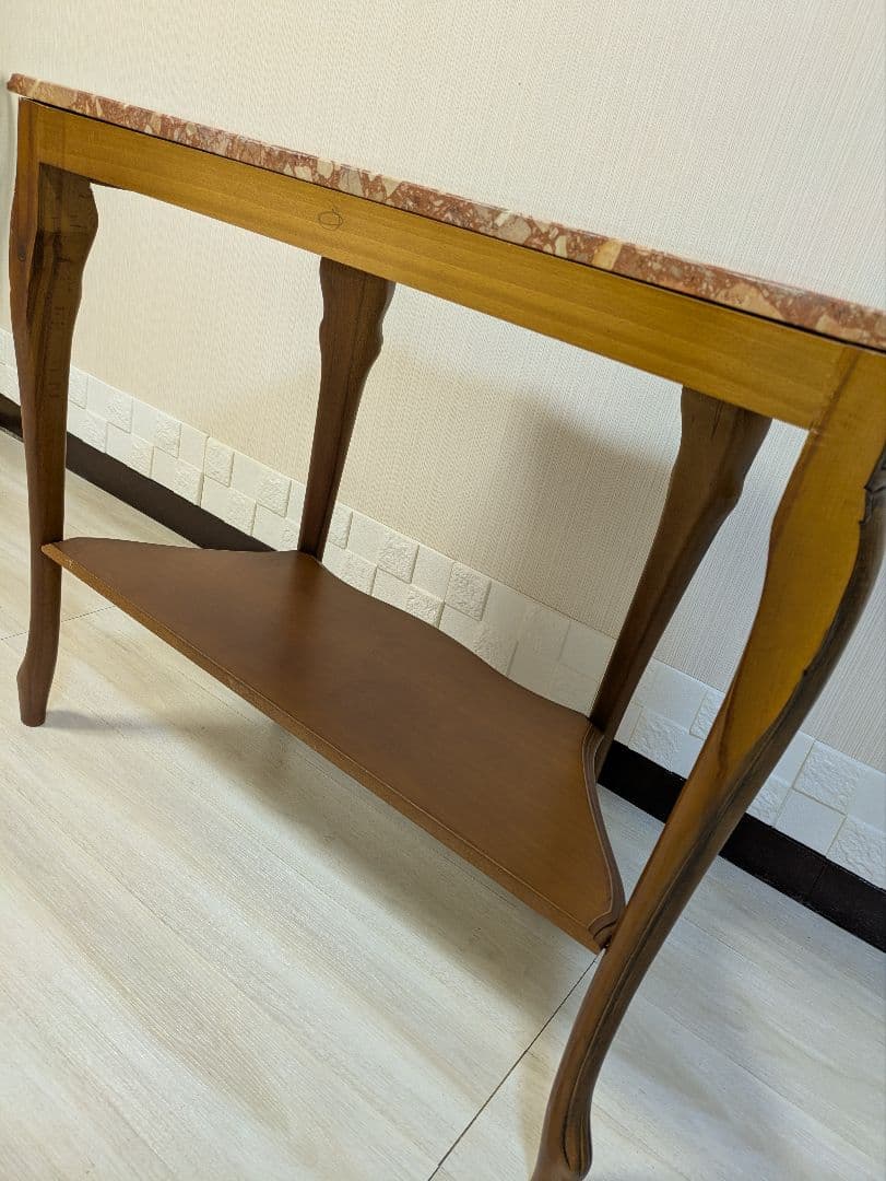 大理石　コンソールテーブル　サイドテーブル