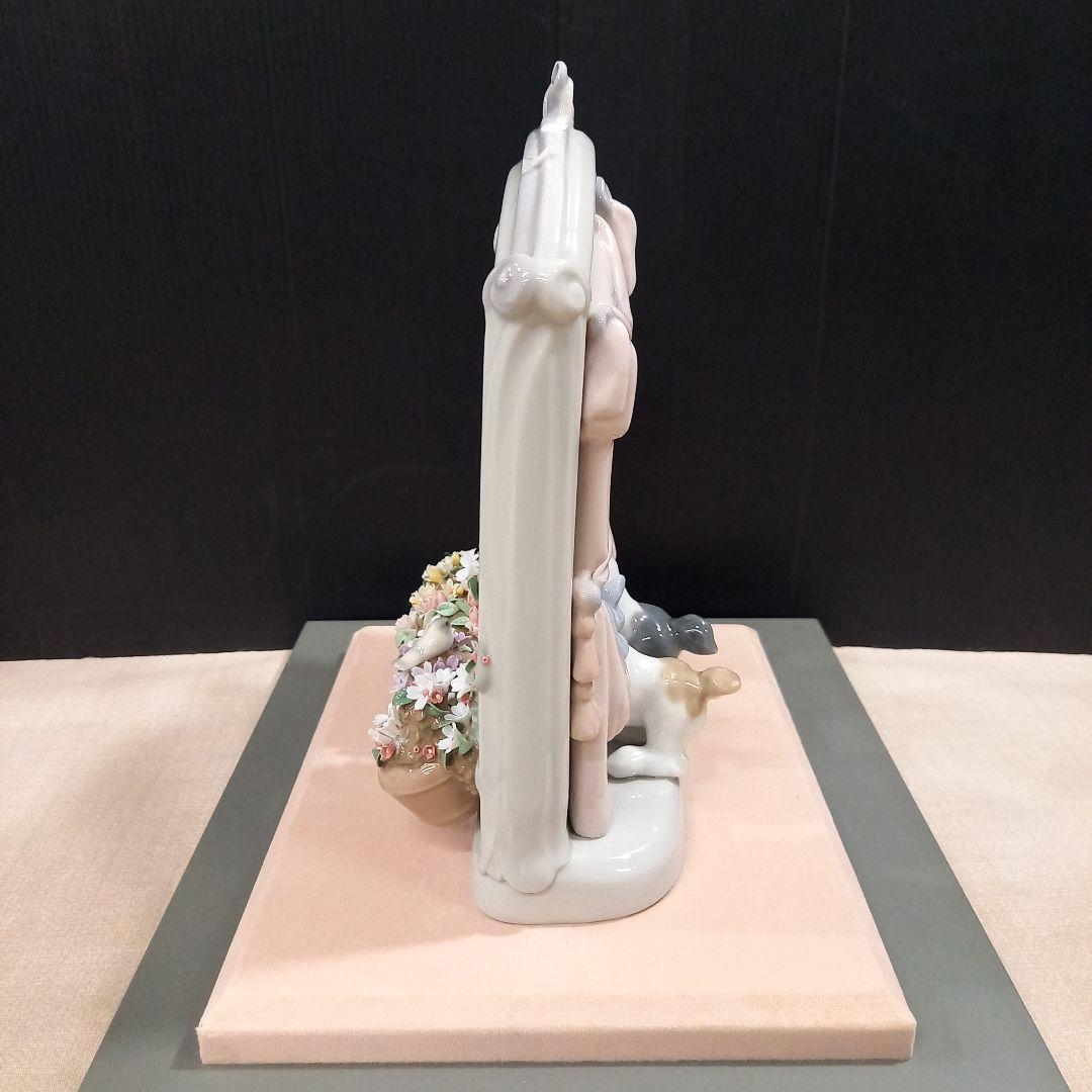 LLADRO リヤドロ 可愛いながめ ガラスケース付き 一部欠けあり
