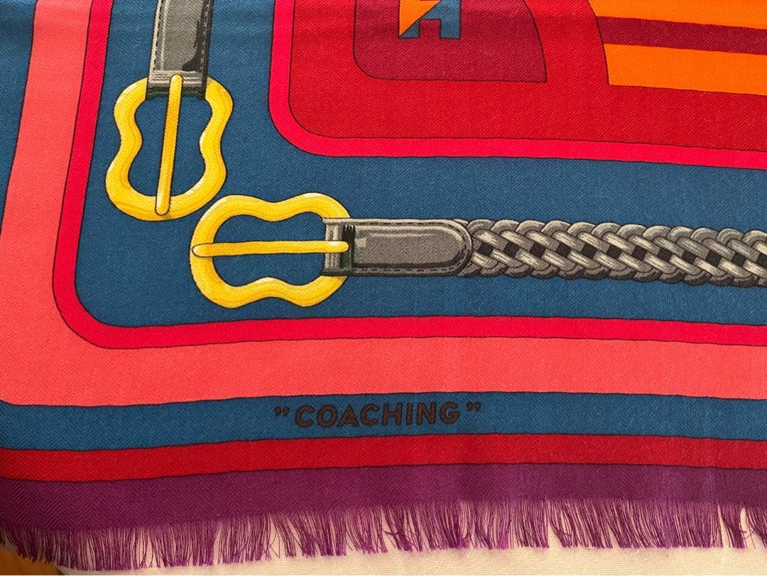 エルメス　カシミアシルク　スカーフ　90