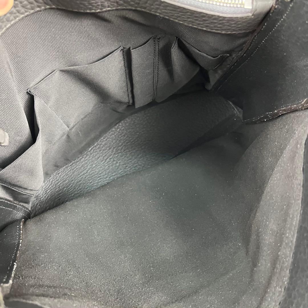 【美品】フルラ トートバッグ ジョーヴェ A4 大容量 肩掛け レザー グレー