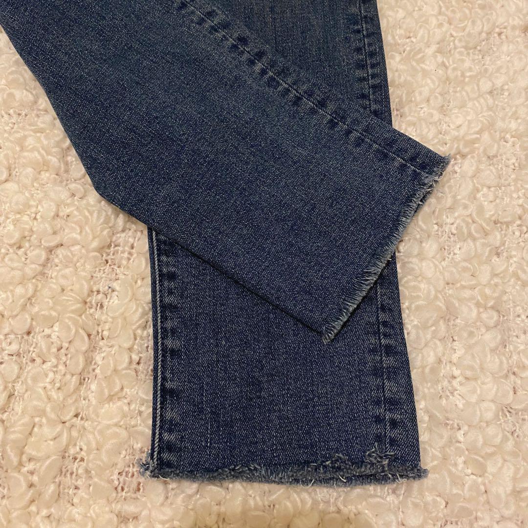 【未着用 美品】MOTHER マザーデニム LOOKER ANKLE FRAY