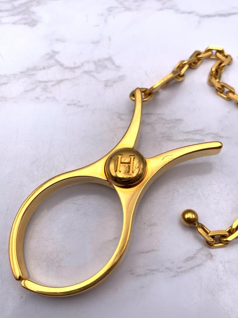 エルメス HERMES フィルー グローブホルダー ゴールド