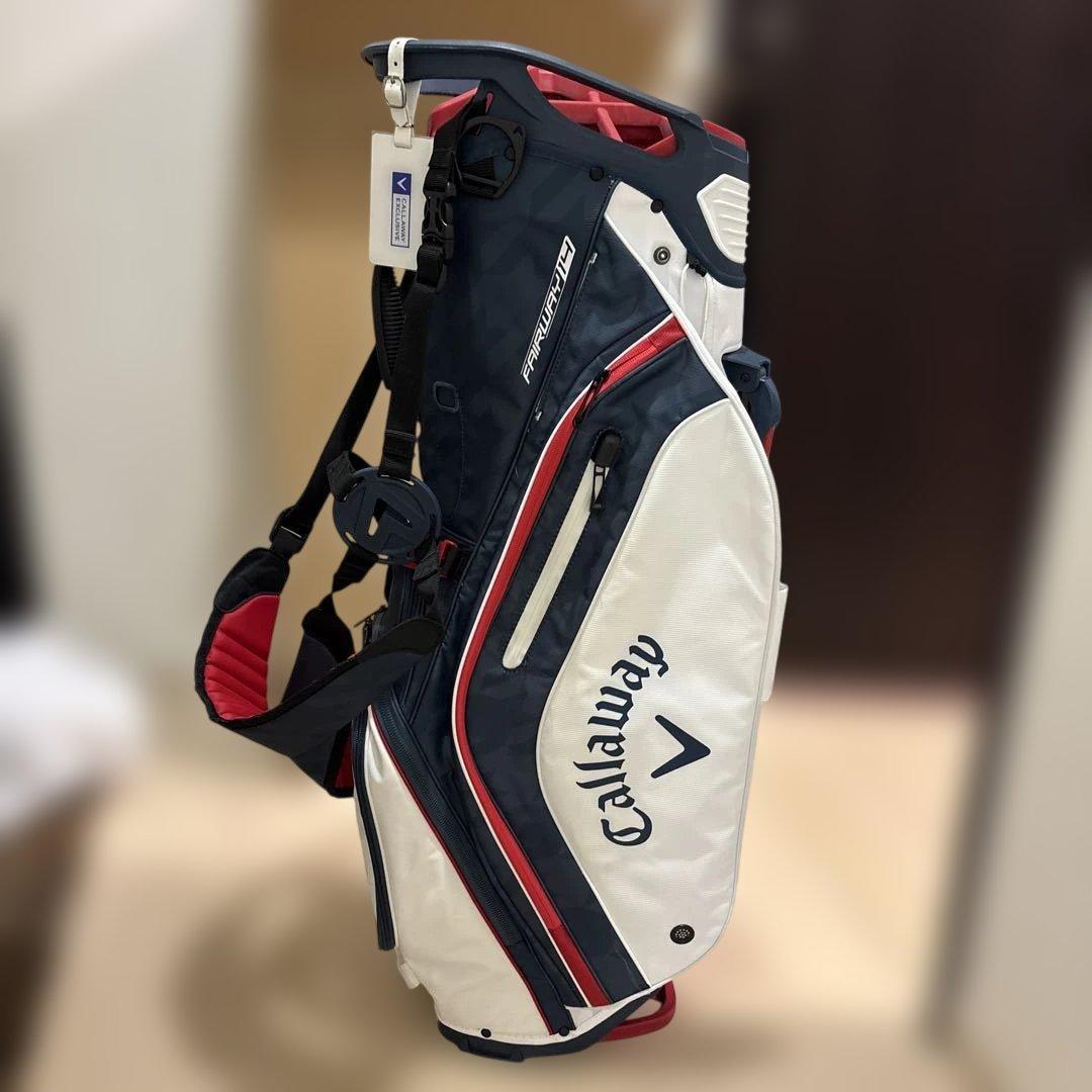 Callaway キャディバッグ ホワイト/ネイビー/レッド