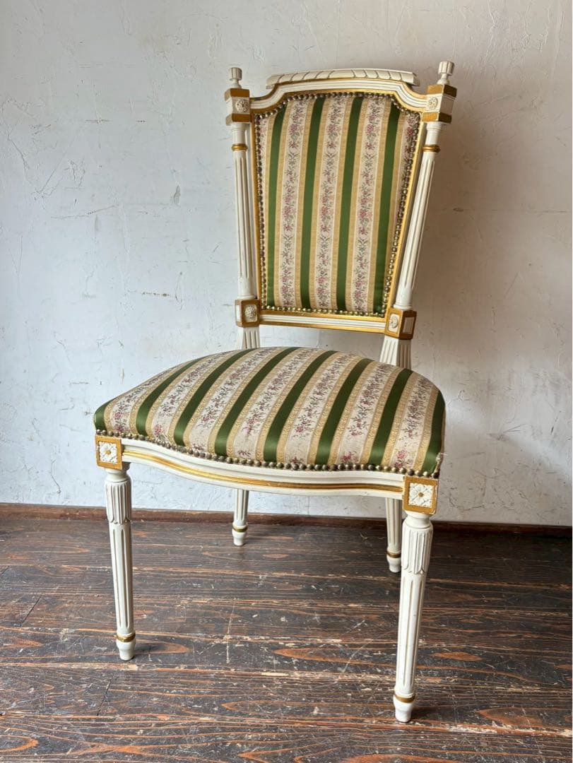 asdf＊椅子 インテリア イギリス アンティーク チェアー 白家具