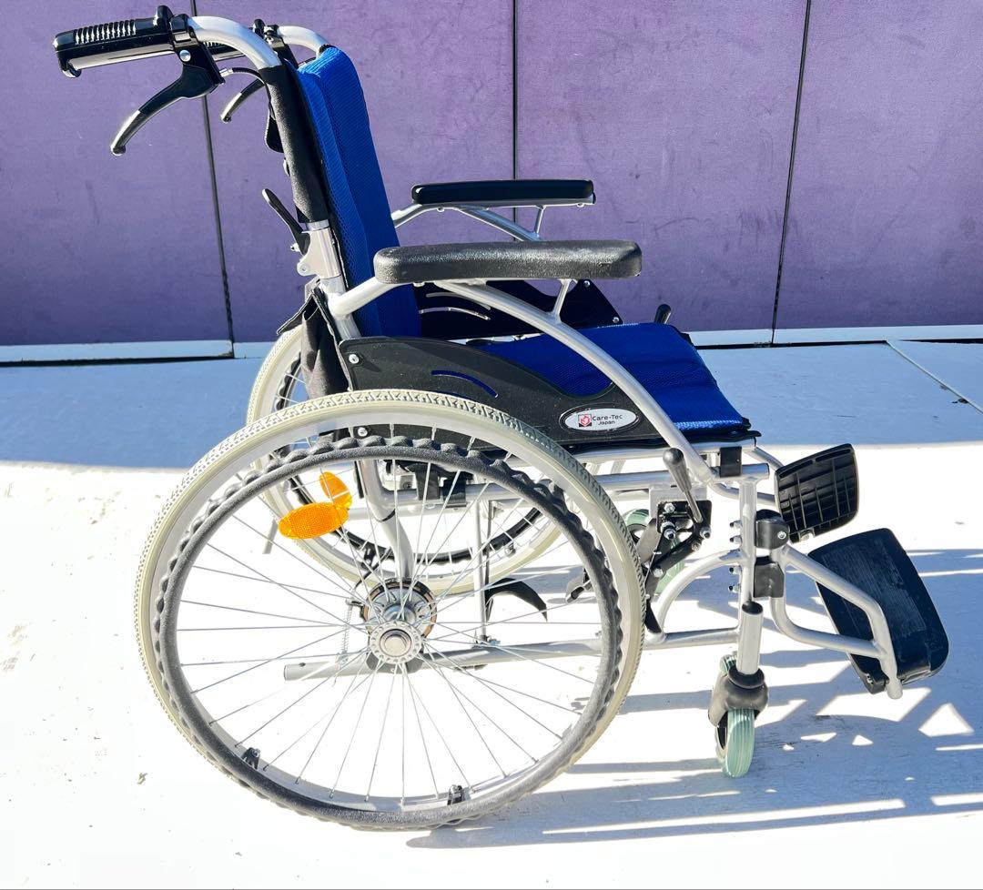 ケアテックジャパン CA-10SU自走式アルミ折りたたみ車椅子