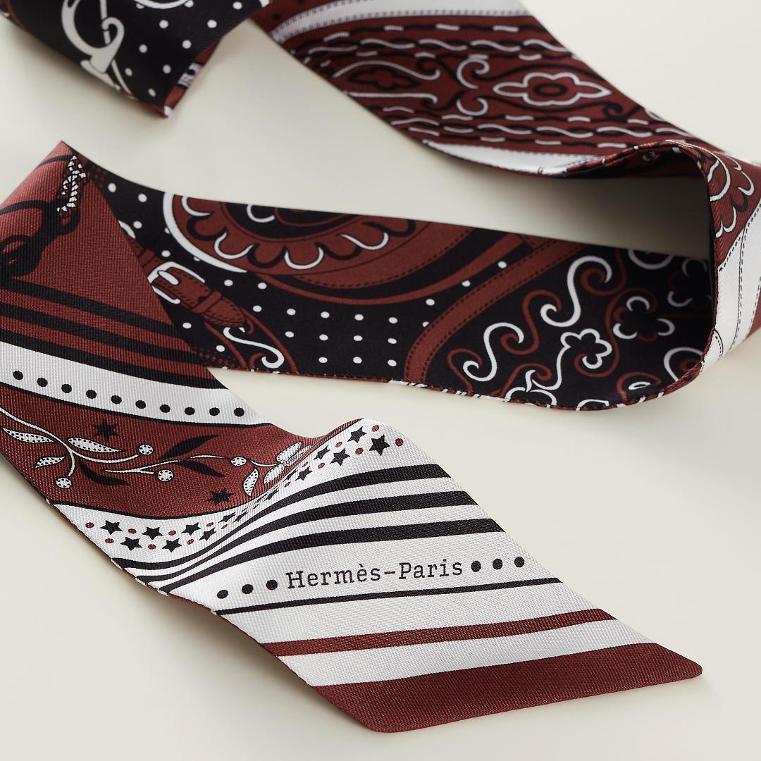 未使用 HERMES エルメス Twilly ツイリー バンダナ スカーフ