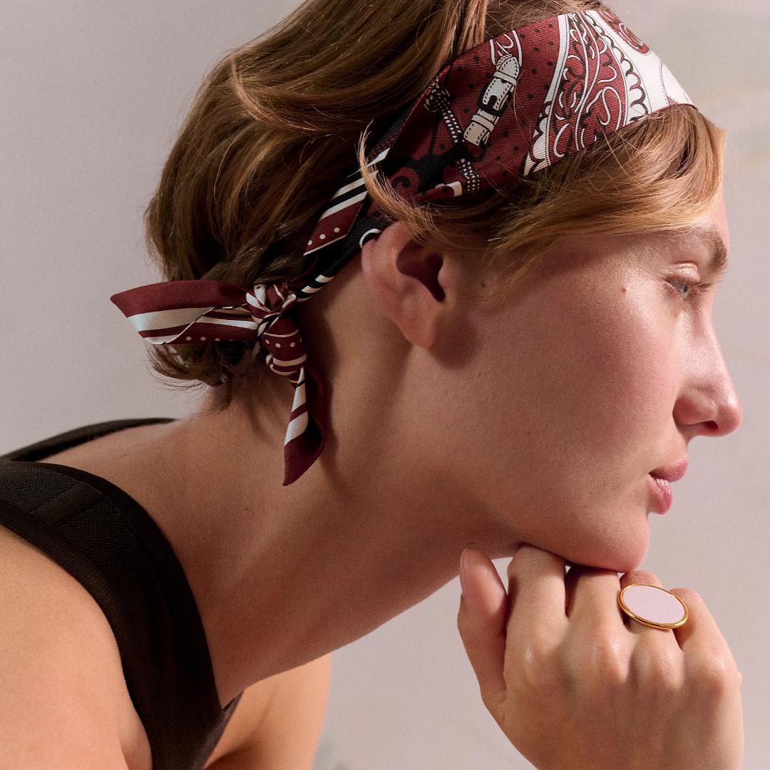 未使用 HERMES エルメス Twilly ツイリー バンダナ スカーフ