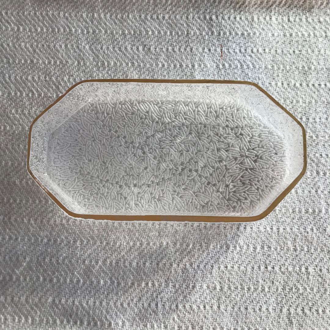 三野直子　八角皿　硝子　　　　　(辻和美)