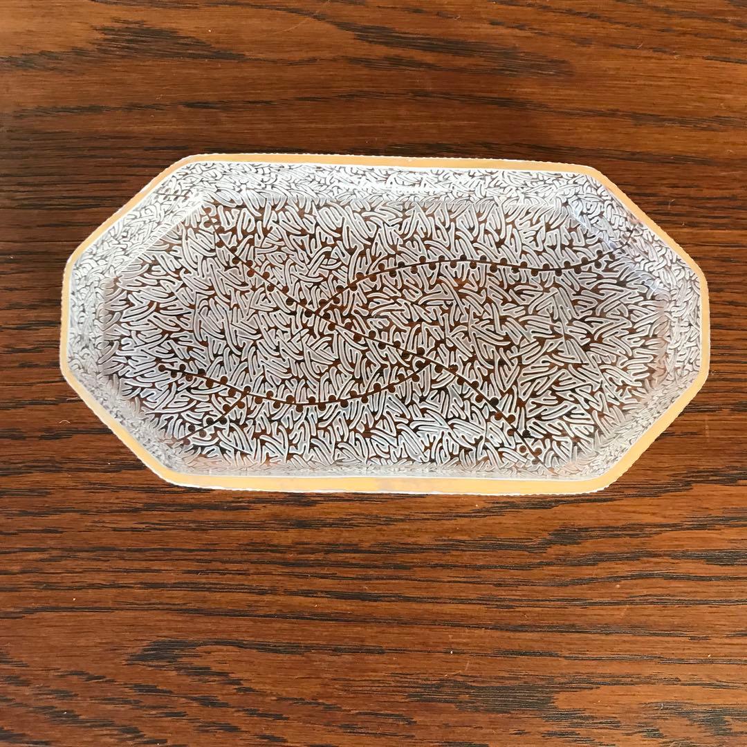 三野直子　八角皿　硝子　　　　　(辻和美)