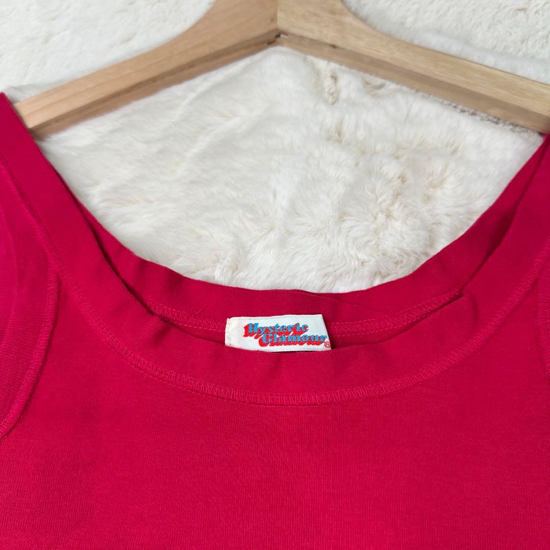 ✨美品✨ヒステリックグラマー タンクトップ ロゴ グリッター プリント