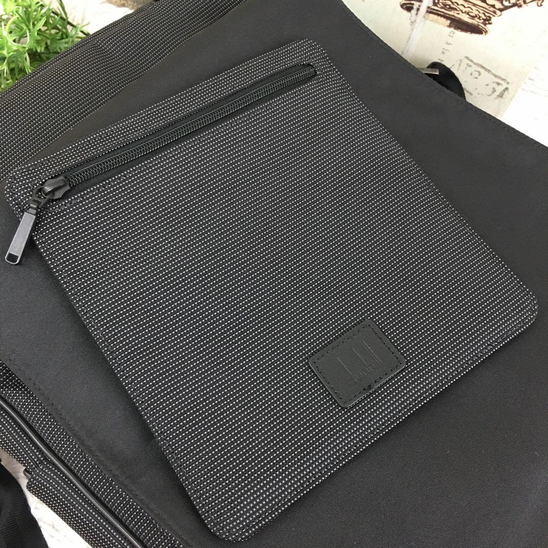 美品 ダンヒル dunhill ショルダー メッセンジャー バッグ クロスボディ
