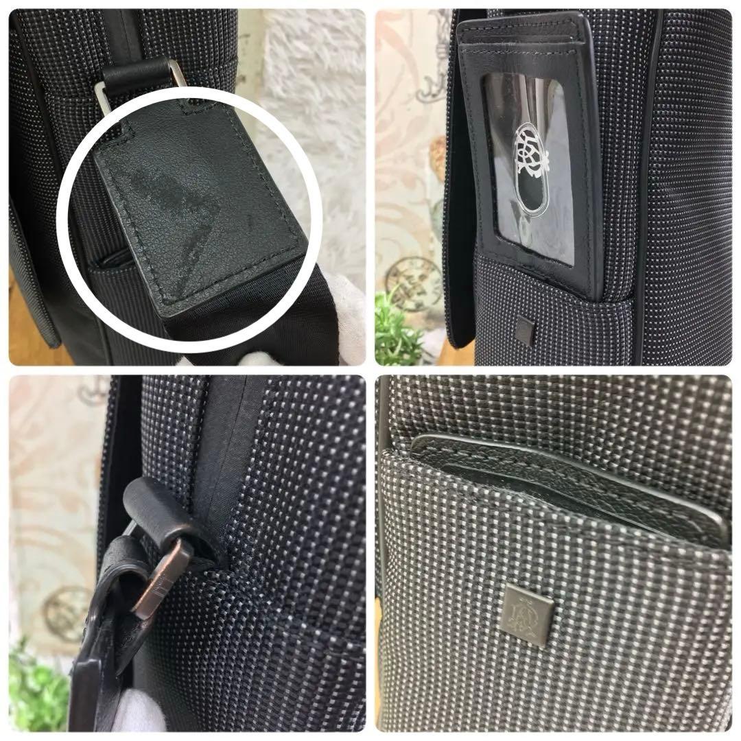 美品 ダンヒル dunhill ショルダー メッセンジャー バッグ クロスボディ