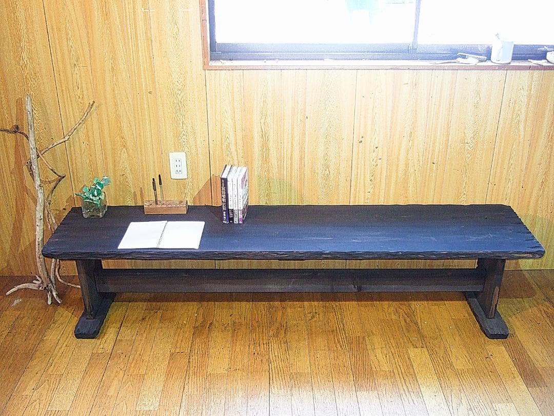 ●こだわり製作！創りたて！大型ベンチ●大きい文机