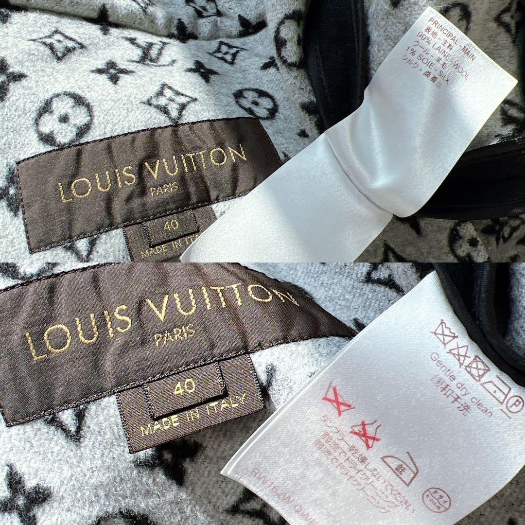 美品　LOUISVUITTONヴィトン　モノグラム フーデッド　ロングコート