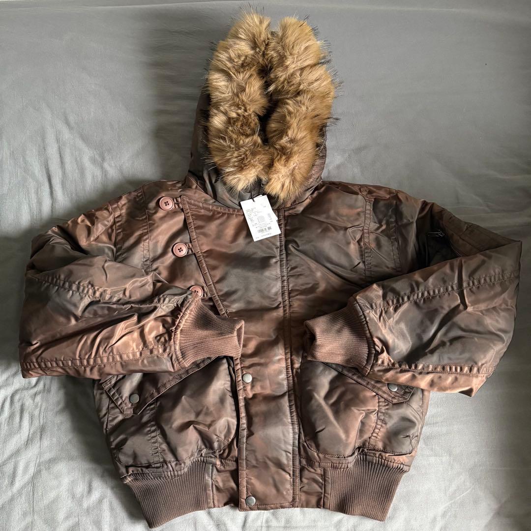 ANDER HUNK Faded N2B Flight Jacket ブラウン