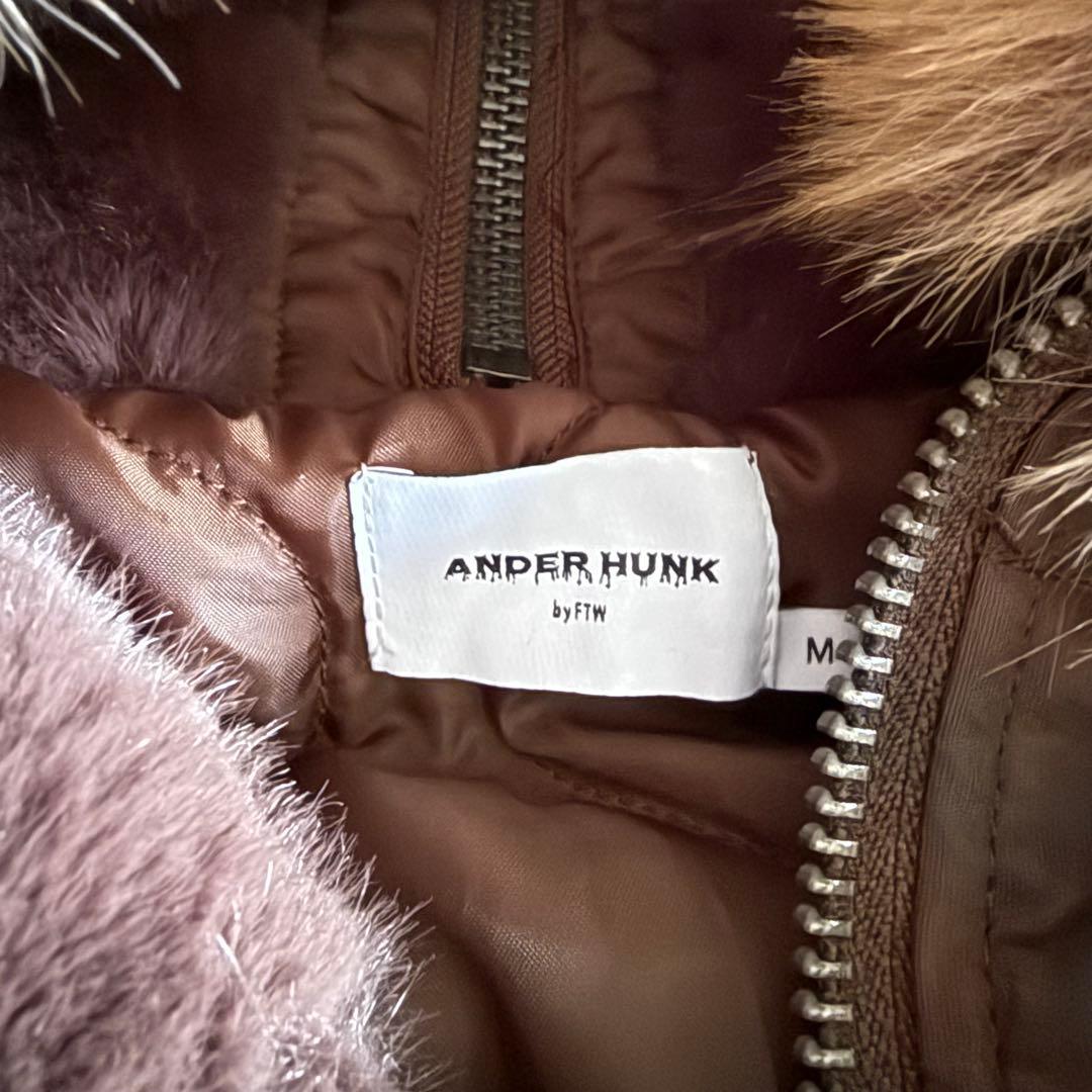 ANDER HUNK Faded N2B Flight Jacket ブラウン