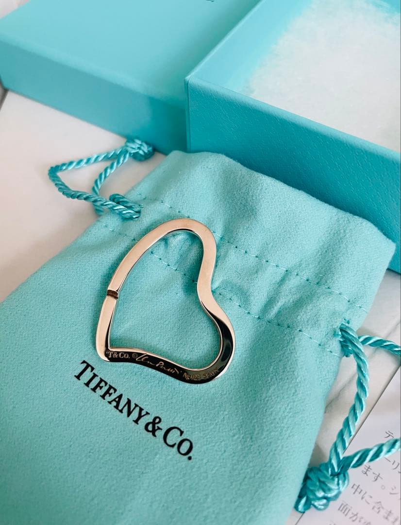 未使用　Tiffany & Co.のハート型キーリング