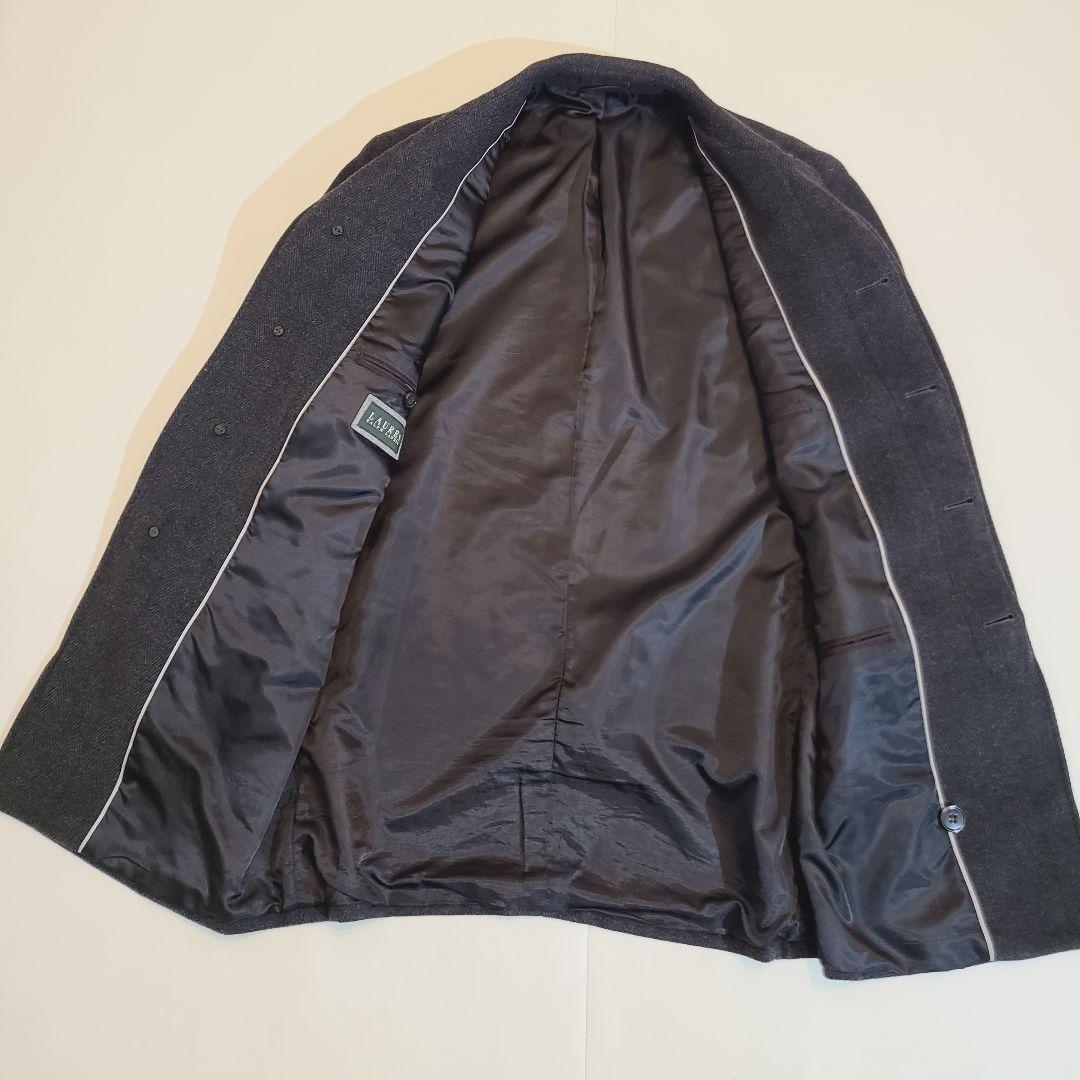 【美品】ローレンラルフローレン　チェスターコート　ウール　ヘリンボーン　Lサイズ