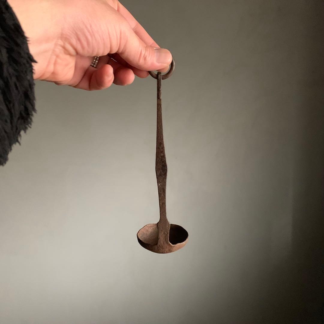 西洋 仏蘭西 鉄製 灯明器 灯火器 坂田さん的 古道具 アンティーク 古美術