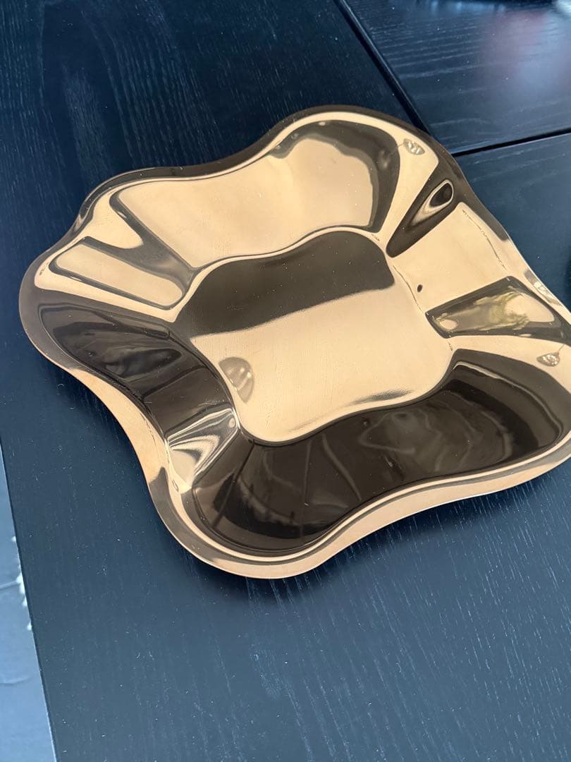 絶版　イッタラ　希少　アルヴァ・アアルト　ステンレス　トレイ　ローズゴールド