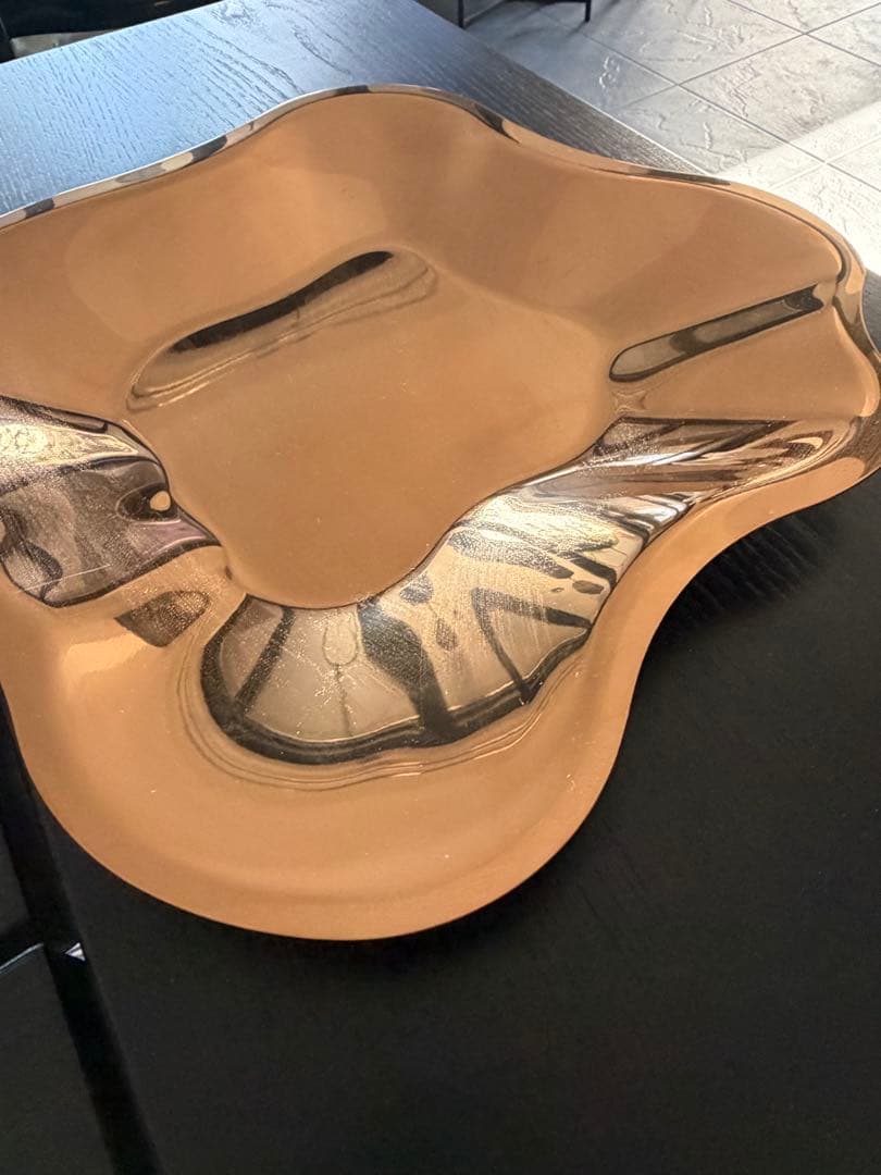 絶版　イッタラ　希少　アルヴァ・アアルト　ステンレス　トレイ　ローズゴールド