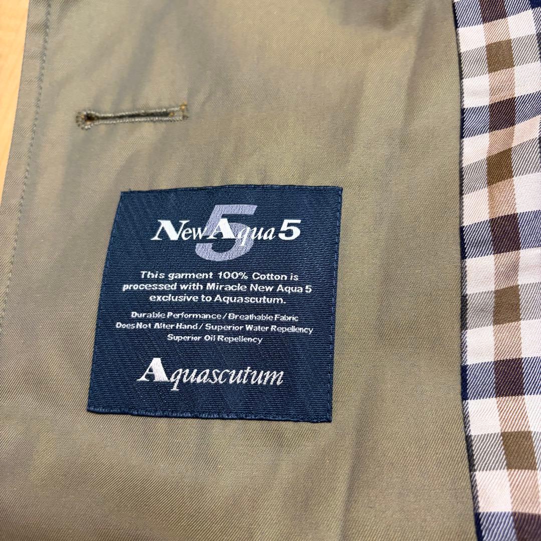 アクアスキュータム Aquascutum トレンチコート メンズ40英国製