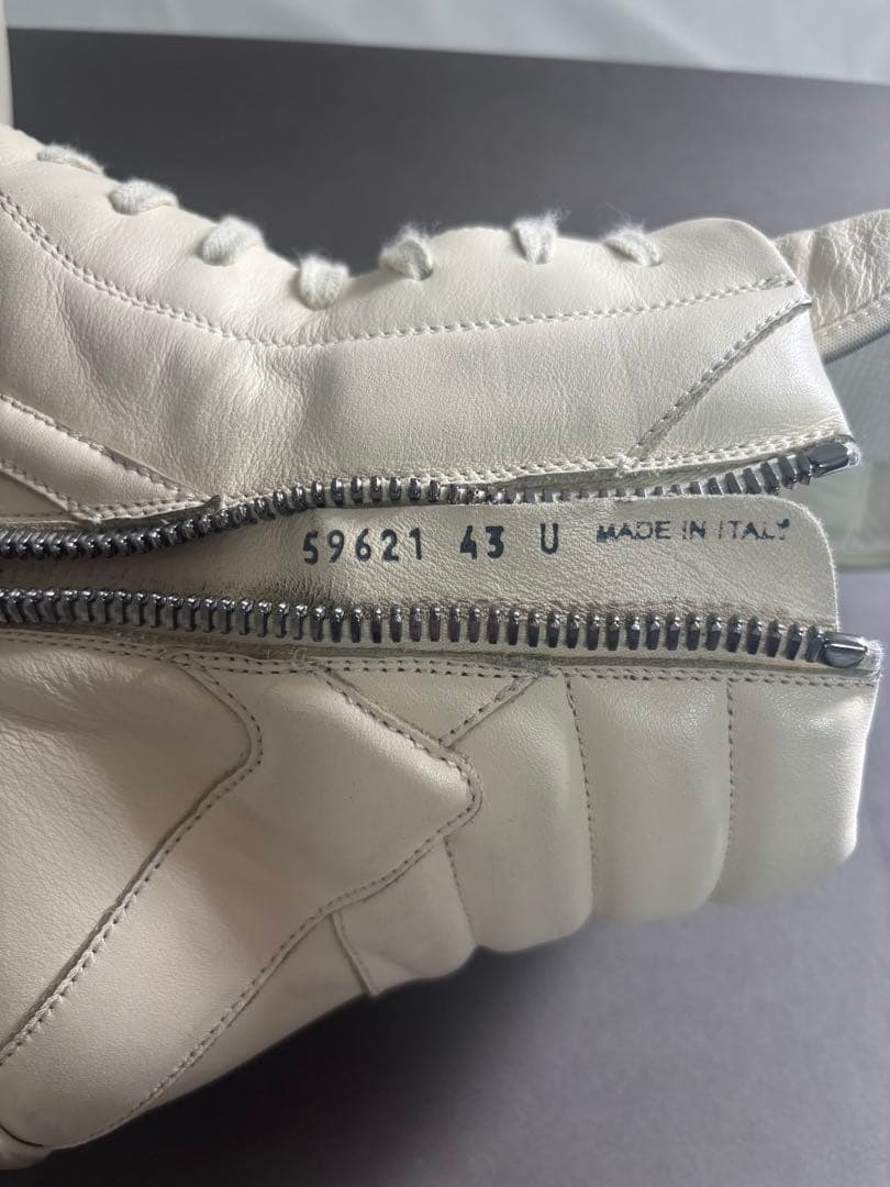 靴 Rick owens 25ss Geobasket milk 43