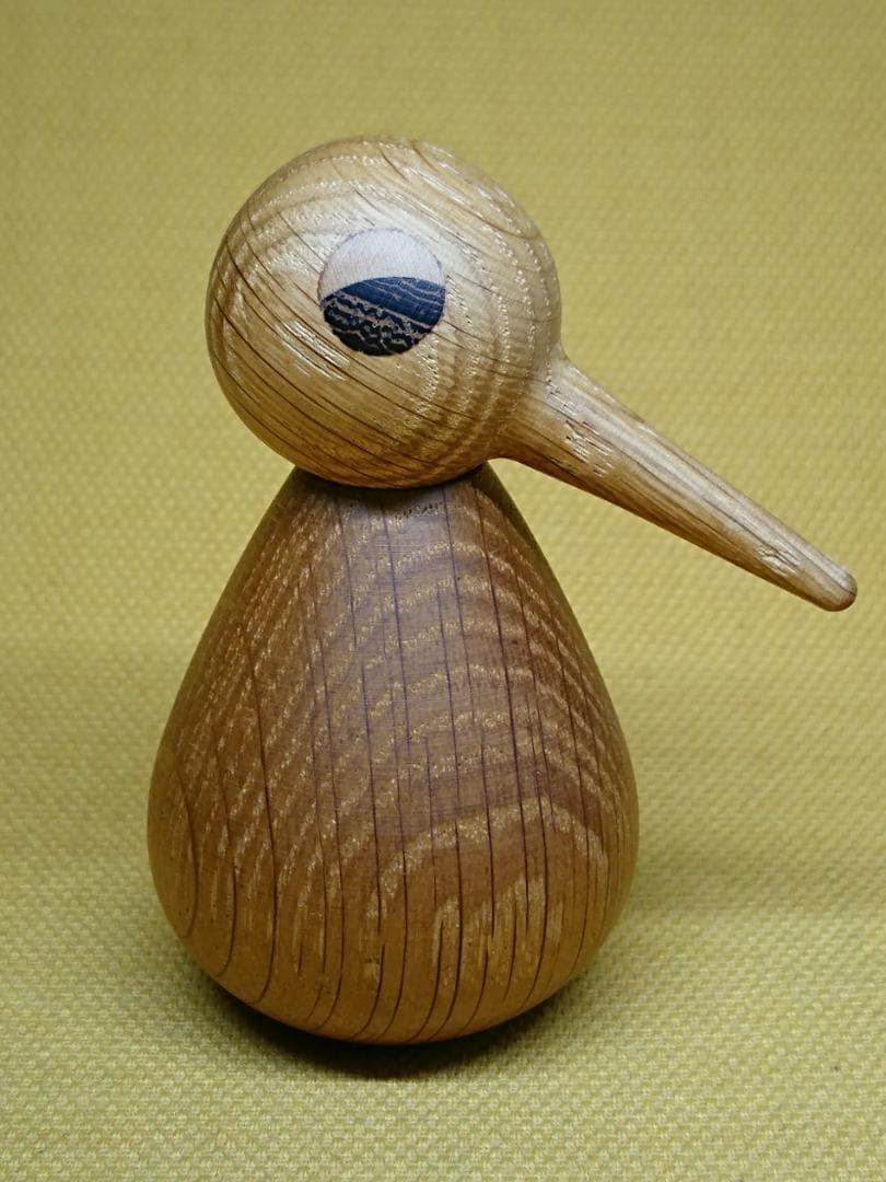 トリ　鳥　木彫　北欧　オブジェ　置物　インテリア　工芸品　美術品　A2686