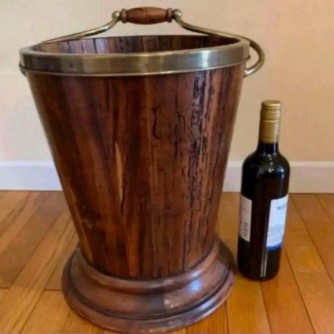 ビンテージ木製傘立て　木製　アンティーク　欧風